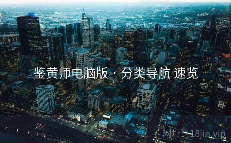 鉴黄师电脑版 · 分类导航 速览 鉴黄师电脑版 · 分类导航 速览