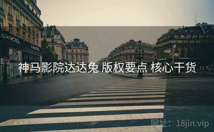 神马影院达达兔 版权要点 核心干货 神马影院达达兔 版权要点 核心干货