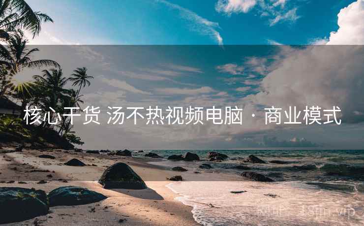 核心干货 汤不热视频电脑 · 商业模式 核心干货 汤不热视频电脑 · 商业模式
