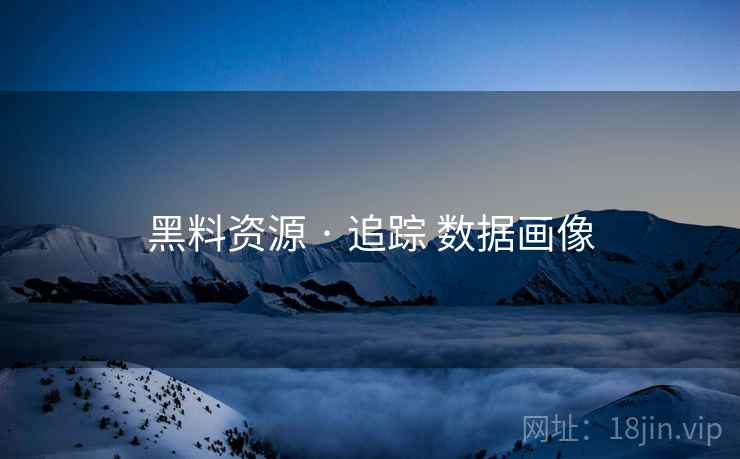黑料资源 · 追踪 数据画像 黑料资源 · 追踪 数据画像